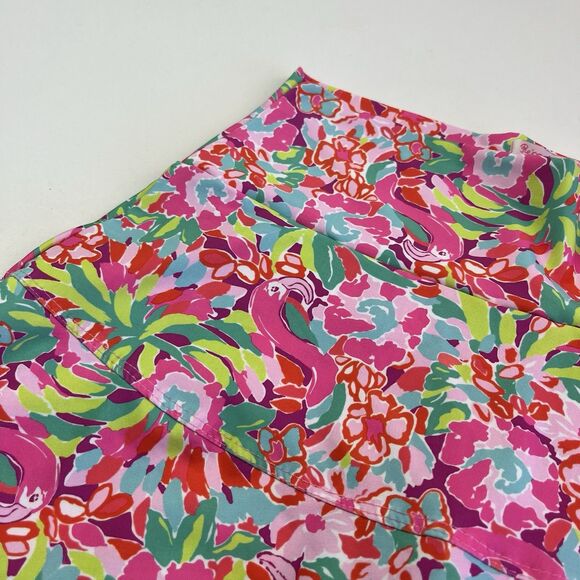 Rejane Monetti Flamingo Floral Skort Skirt S Tennis Pickleball Golf Athletic - Picture 3 of 12